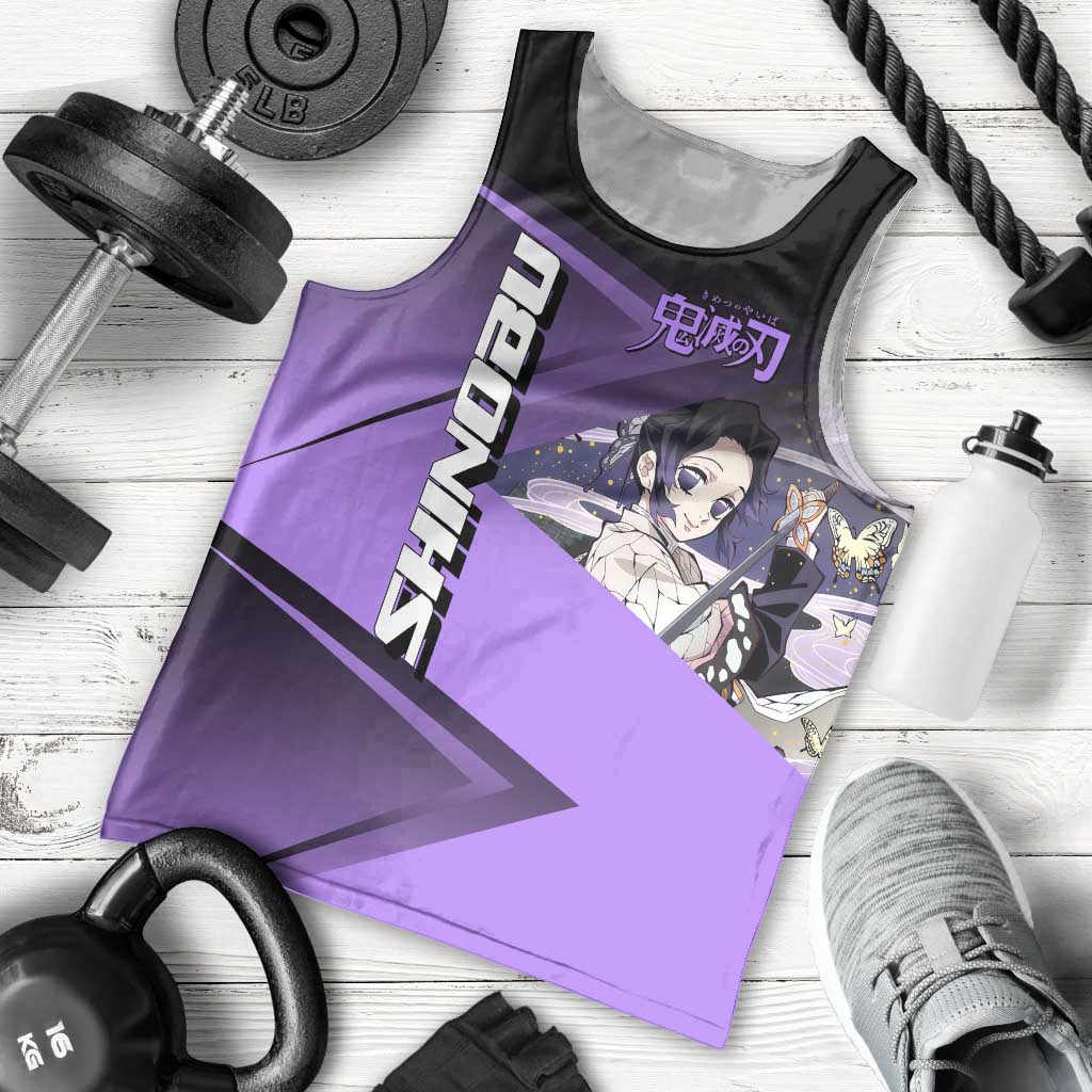 Shinobu Kocho Insect Rally Men Tank Top Sporty Anime Mashup Style