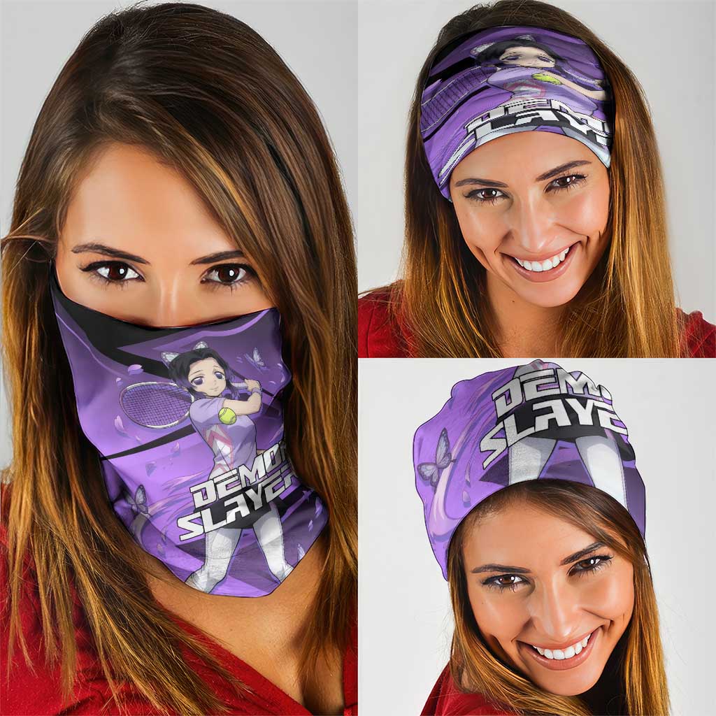 Shinobu Kocho Insect Rally Neck Gaiter Sporty Anime Mashup Style