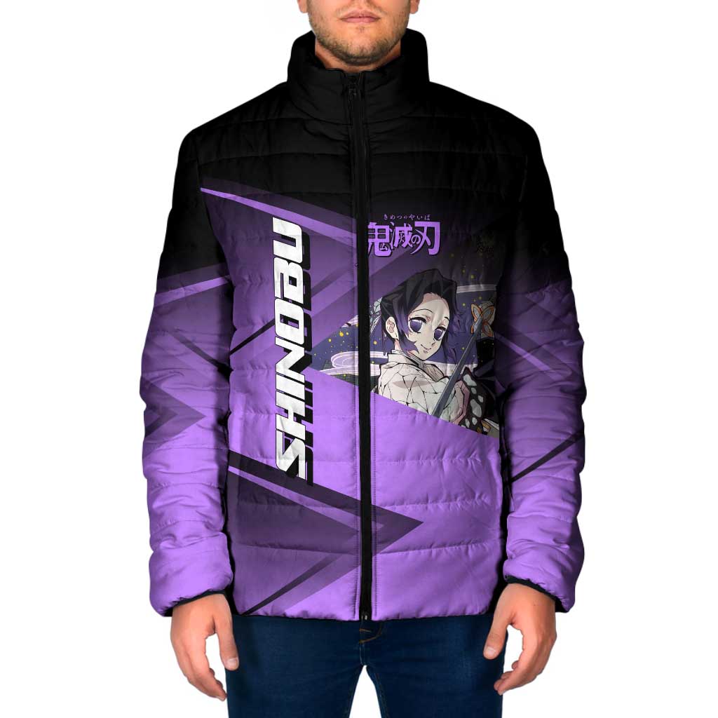 Shinobu Kocho Insect Rally Padded Jacket Sporty Anime Mashup Style