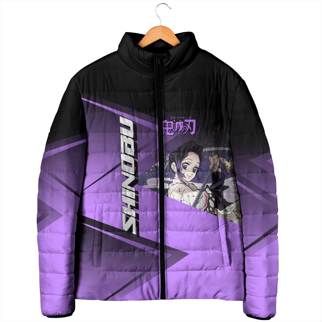 Shinobu Kocho Insect Rally Padded Jacket Sporty Anime Mashup Style