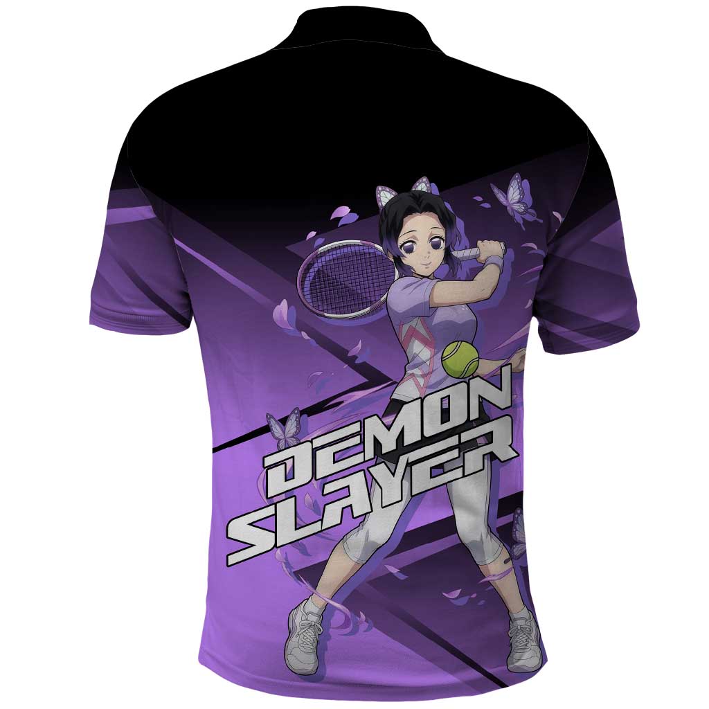 Shinobu Kocho Insect Rally Polo Shirt Sporty Anime Mashup Style