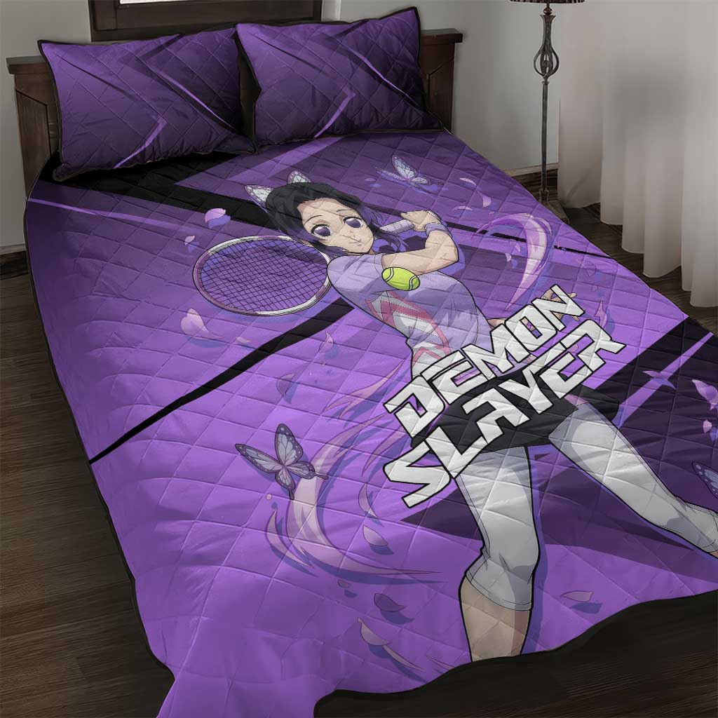 Shinobu Kocho Insect Rally Quilt Bed Set Sporty Anime Mashup Style