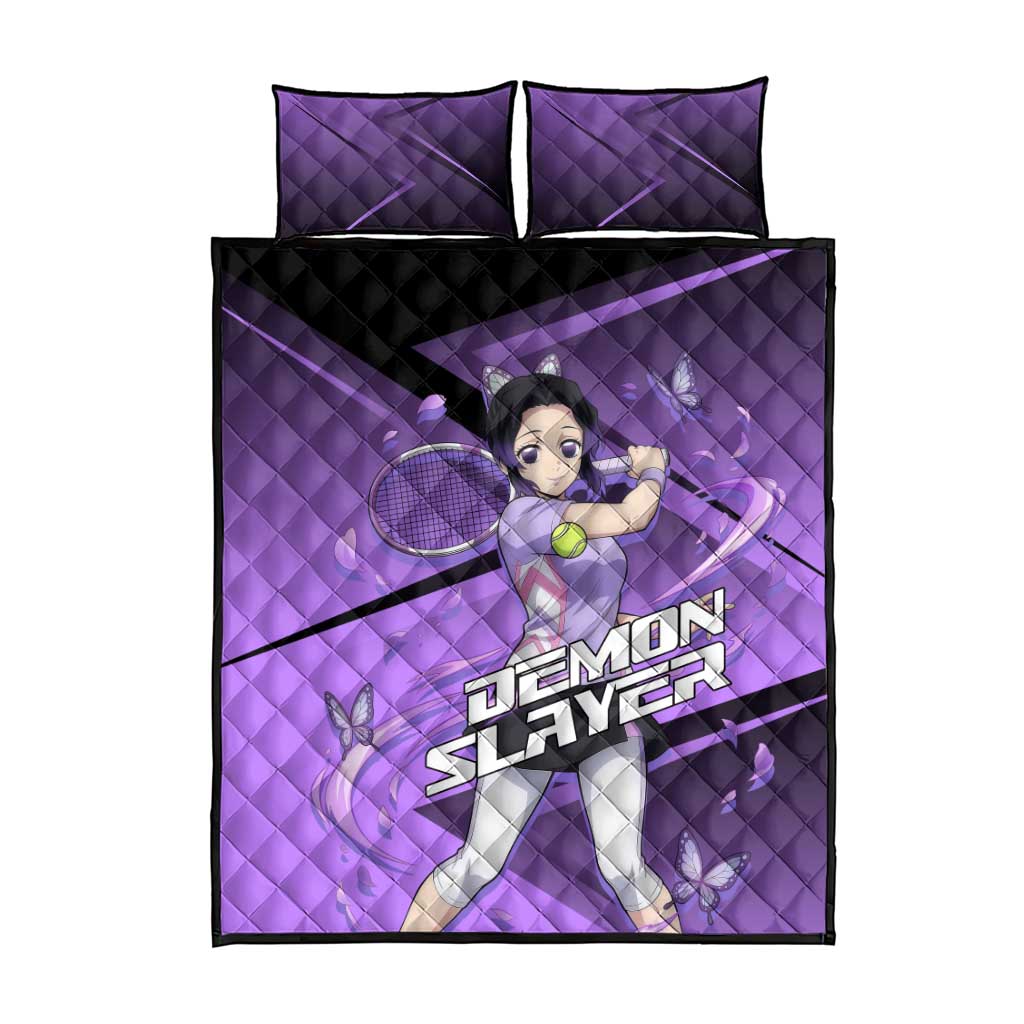 Shinobu Kocho Insect Rally Quilt Bed Set Sporty Anime Mashup Style