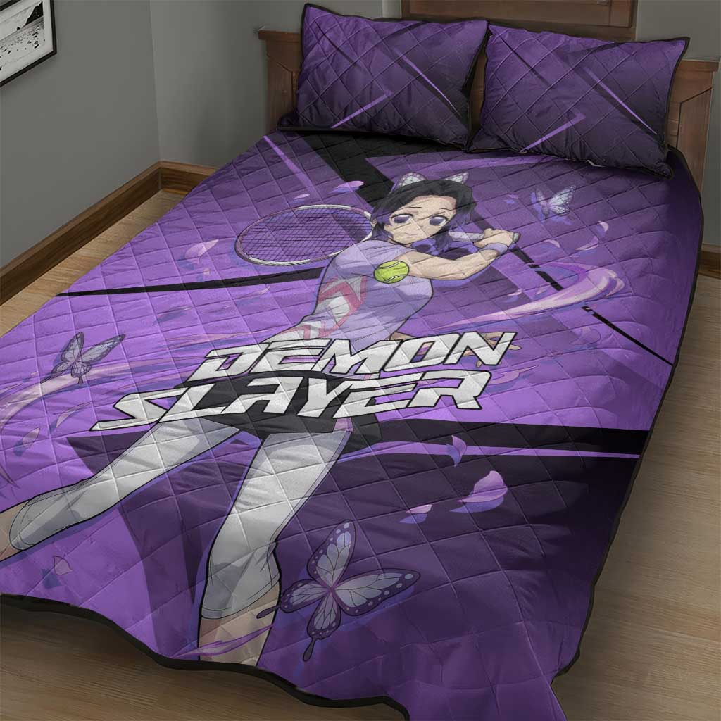 Shinobu Kocho Insect Rally Quilt Bed Set Sporty Anime Mashup Style