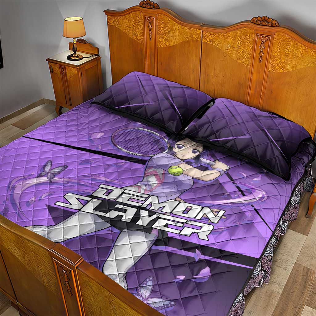 Shinobu Kocho Insect Rally Quilt Bed Set Sporty Anime Mashup Style