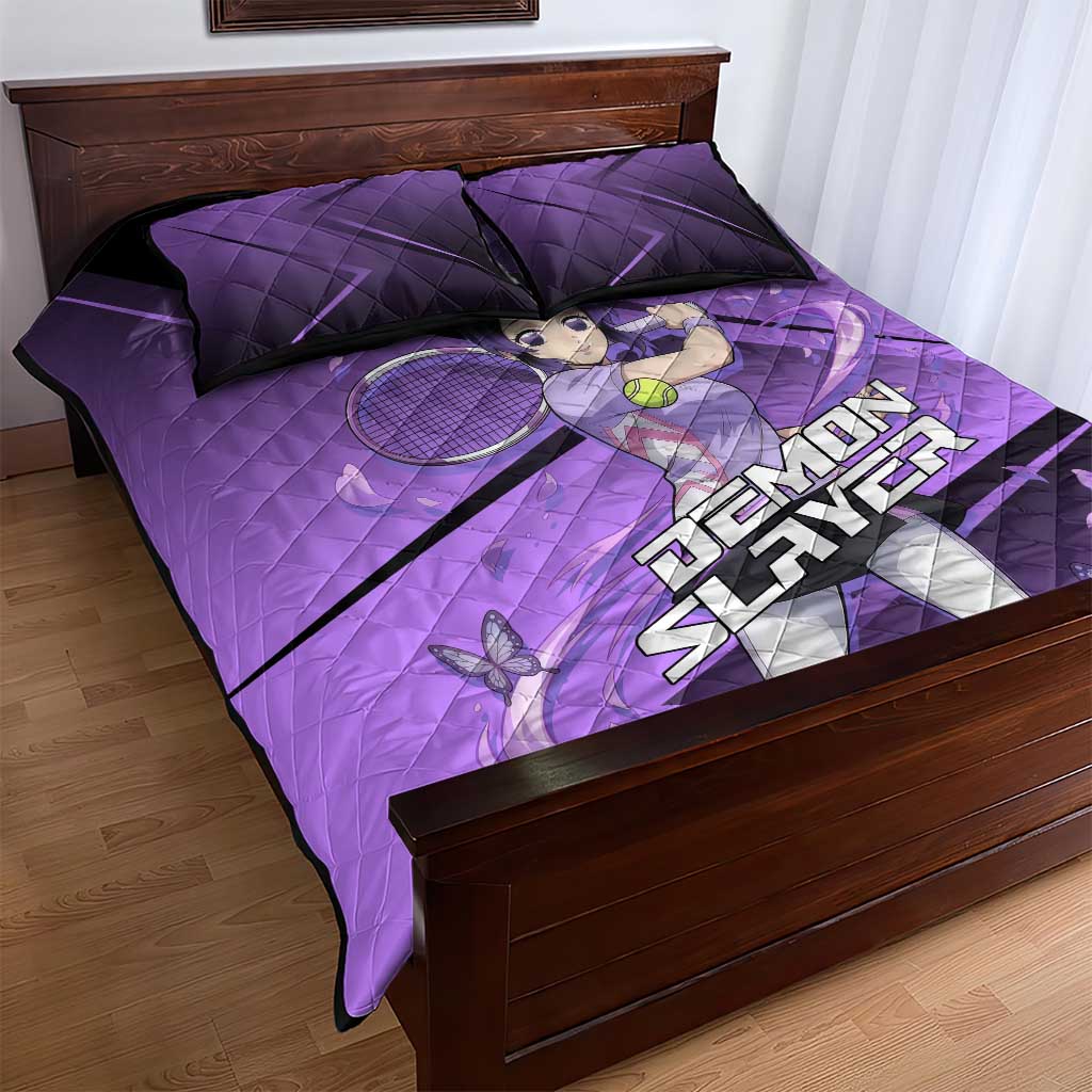 Shinobu Kocho Insect Rally Quilt Bed Set Sporty Anime Mashup Style