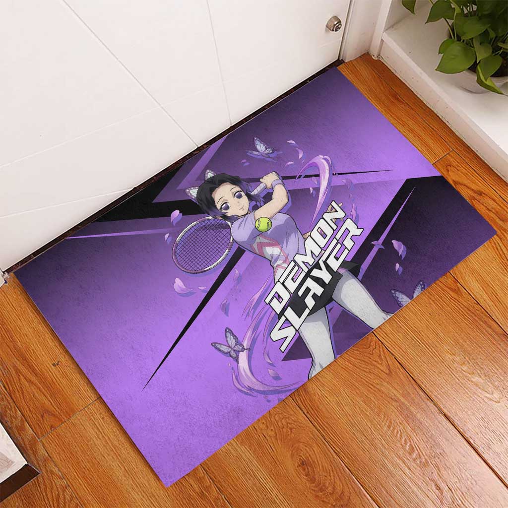 Shinobu Kocho Insect Rally Rubber Doormat Sporty Anime Mashup Style