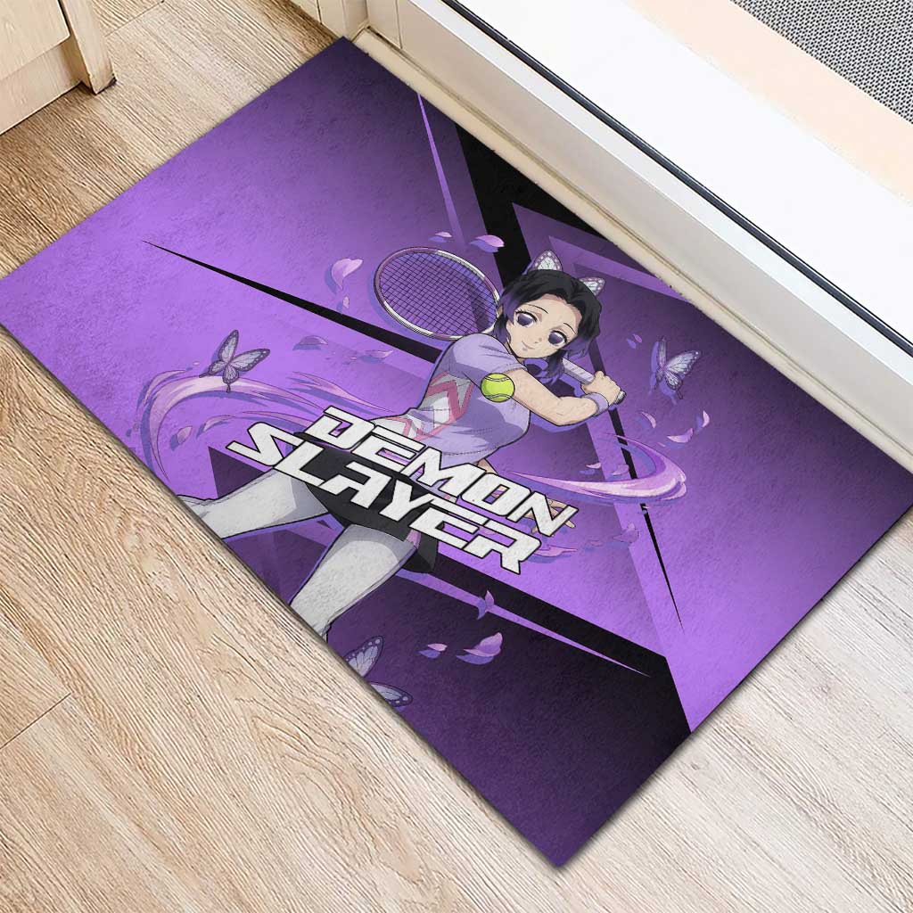 Shinobu Kocho Insect Rally Rubber Doormat Sporty Anime Mashup Style