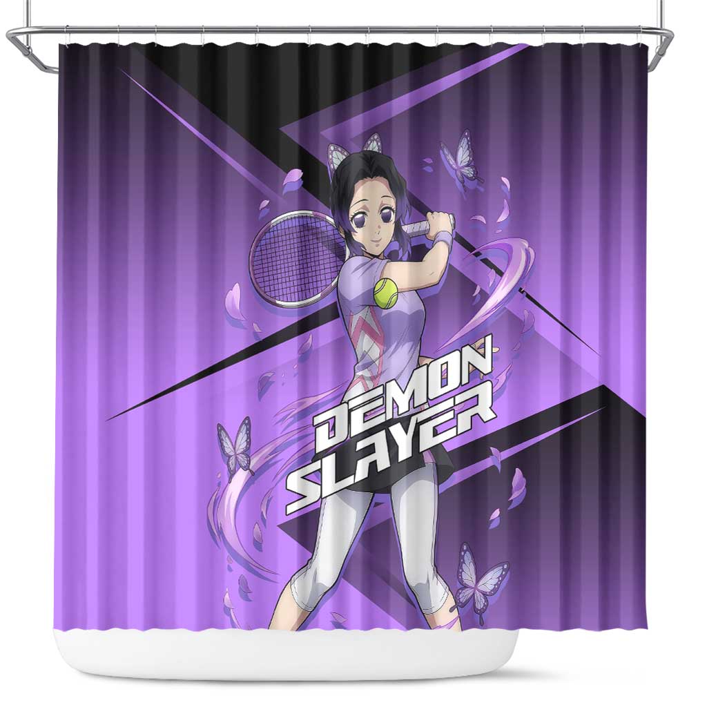 Shinobu Kocho Insect Rally Shower Curtain Sporty Anime Mashup Style
