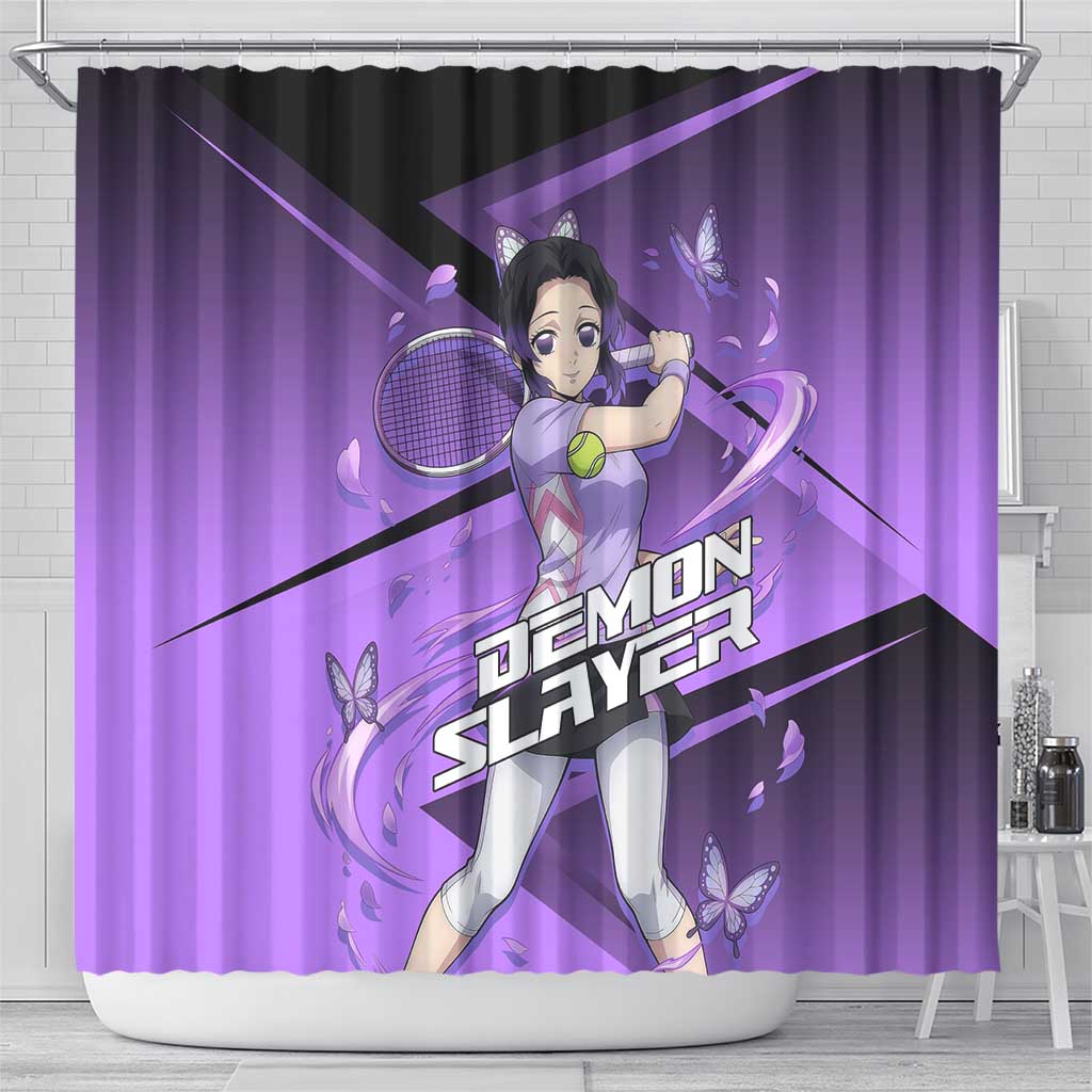 Shinobu Kocho Insect Rally Shower Curtain Sporty Anime Mashup Style
