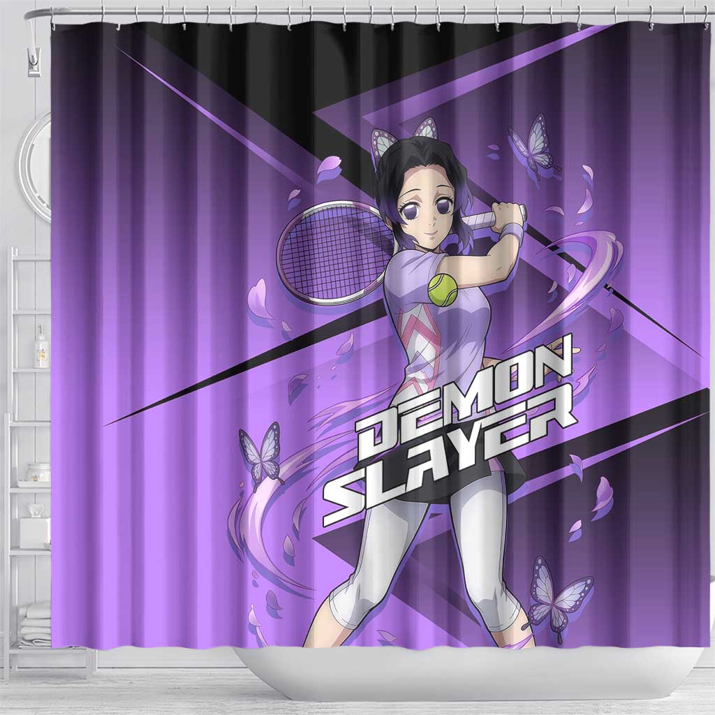 Shinobu Kocho Insect Rally Shower Curtain Sporty Anime Mashup Style