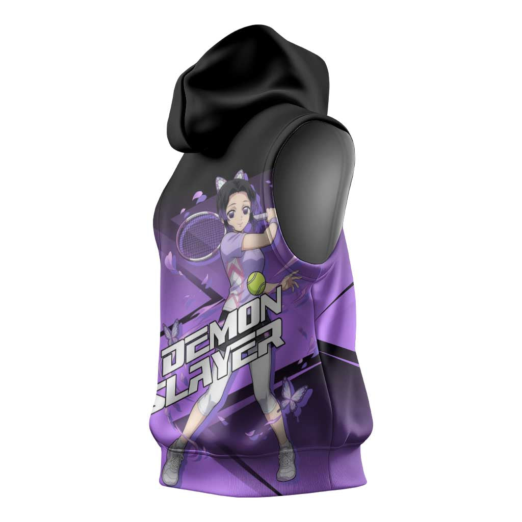 Shinobu Kocho Insect Rally Sleeveless Hoodie Sporty Anime Mashup Style