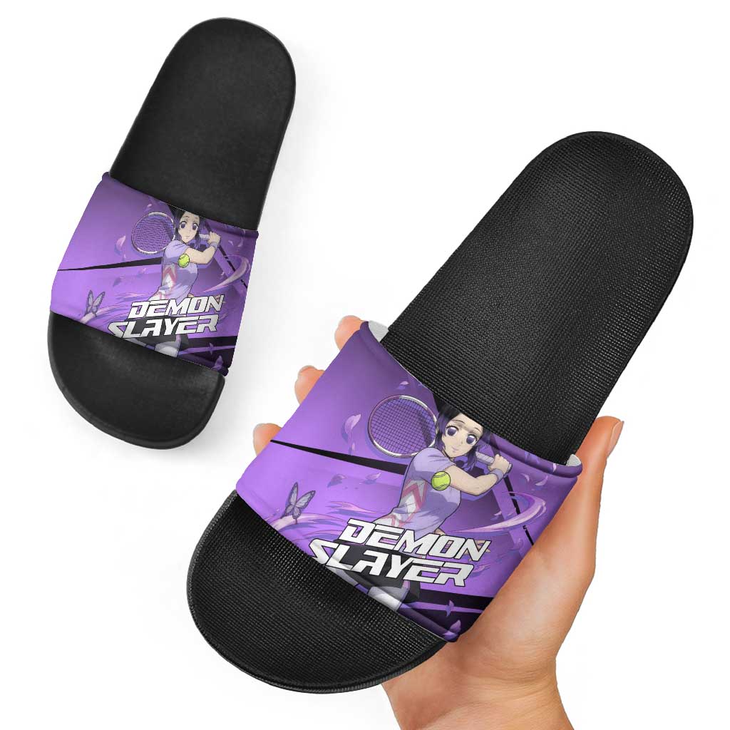 Shinobu Kocho Insect Rally Slide Sandals Sporty Anime Mashup Style