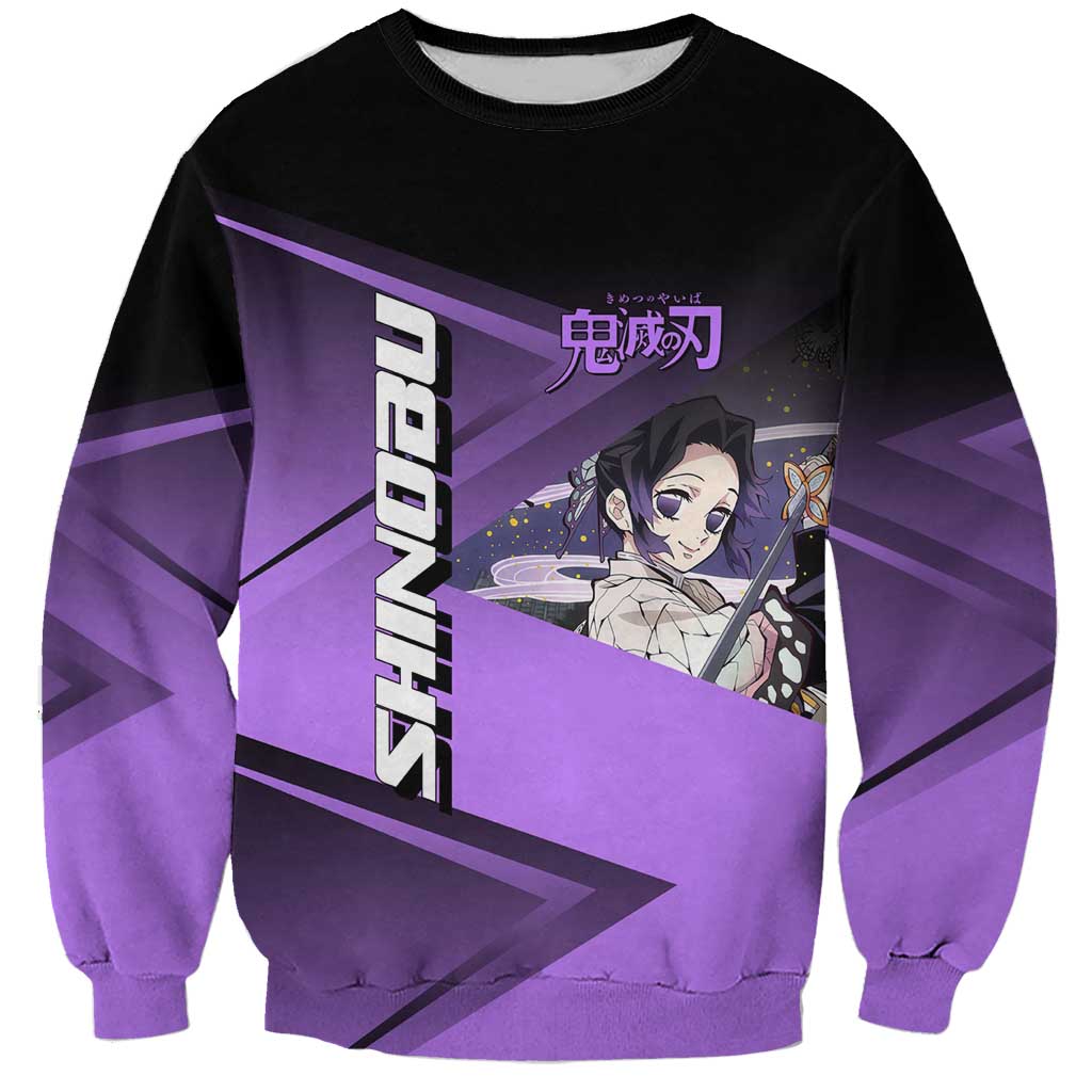 Shinobu Kocho Insect Rally Sweatshirt Sporty Anime Mashup Style