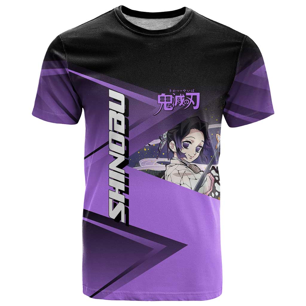Shinobu Kocho Insect Rally T Shirt Sporty Anime Mashup Style