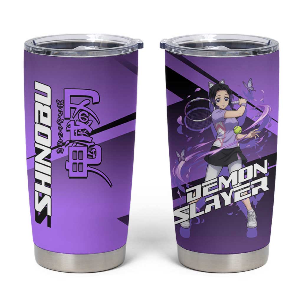Shinobu Kocho Insect Rally Tumbler Cup Sporty Anime Mashup Style