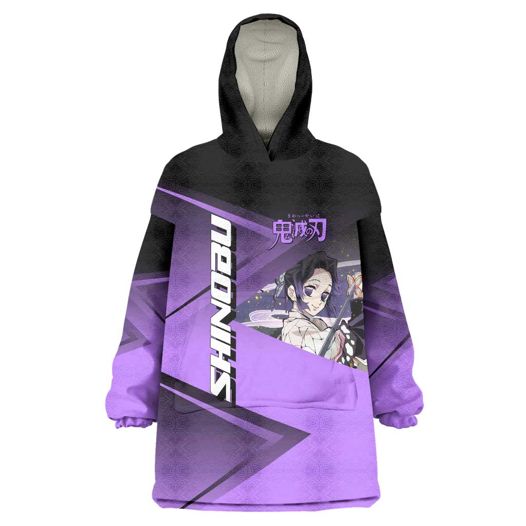 Shinobu Kocho Insect Rally Wearable Blanket Hoodie Sporty Anime Mashup Style