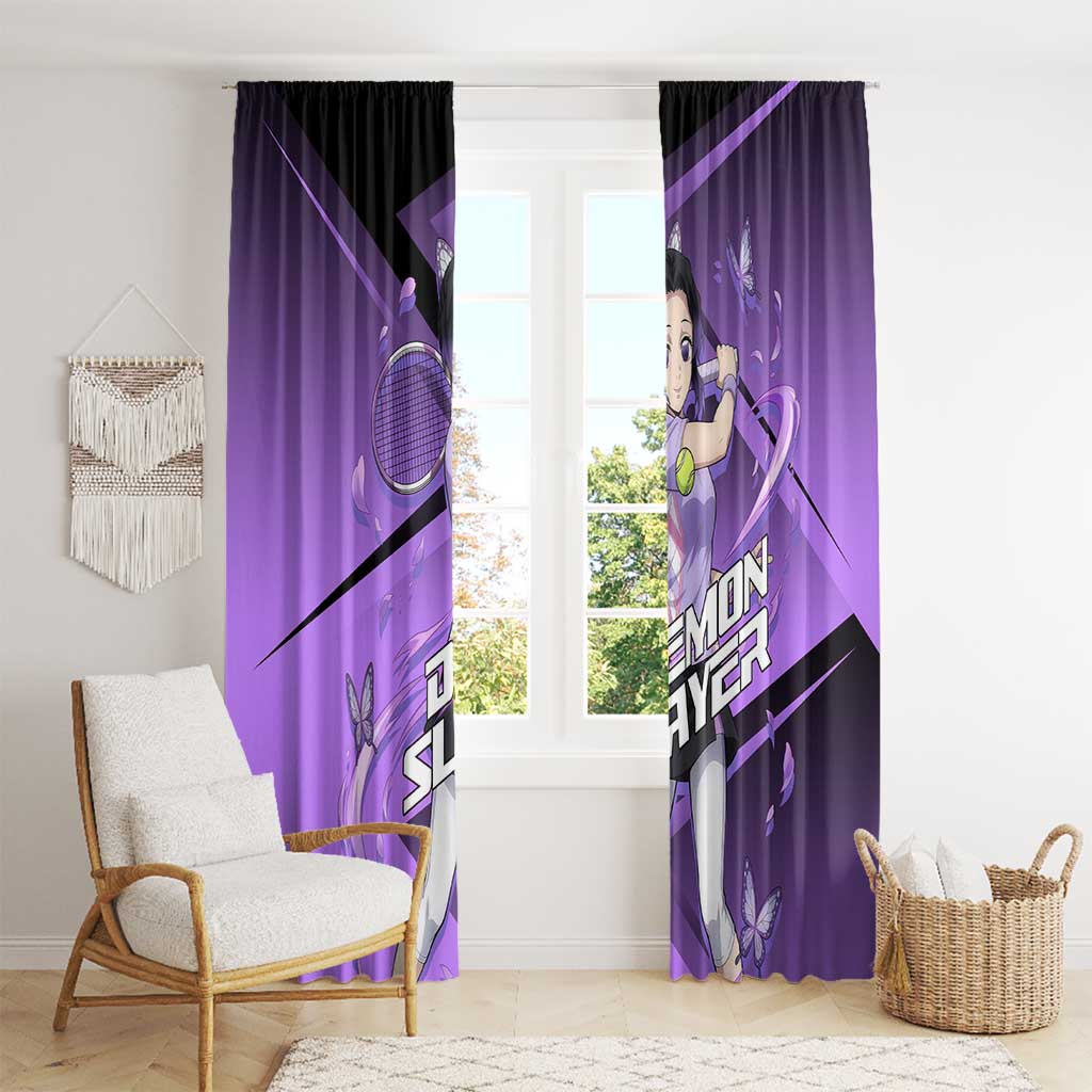 Shinobu Kocho Insect Rally Window Curtain Sporty Anime Mashup Style