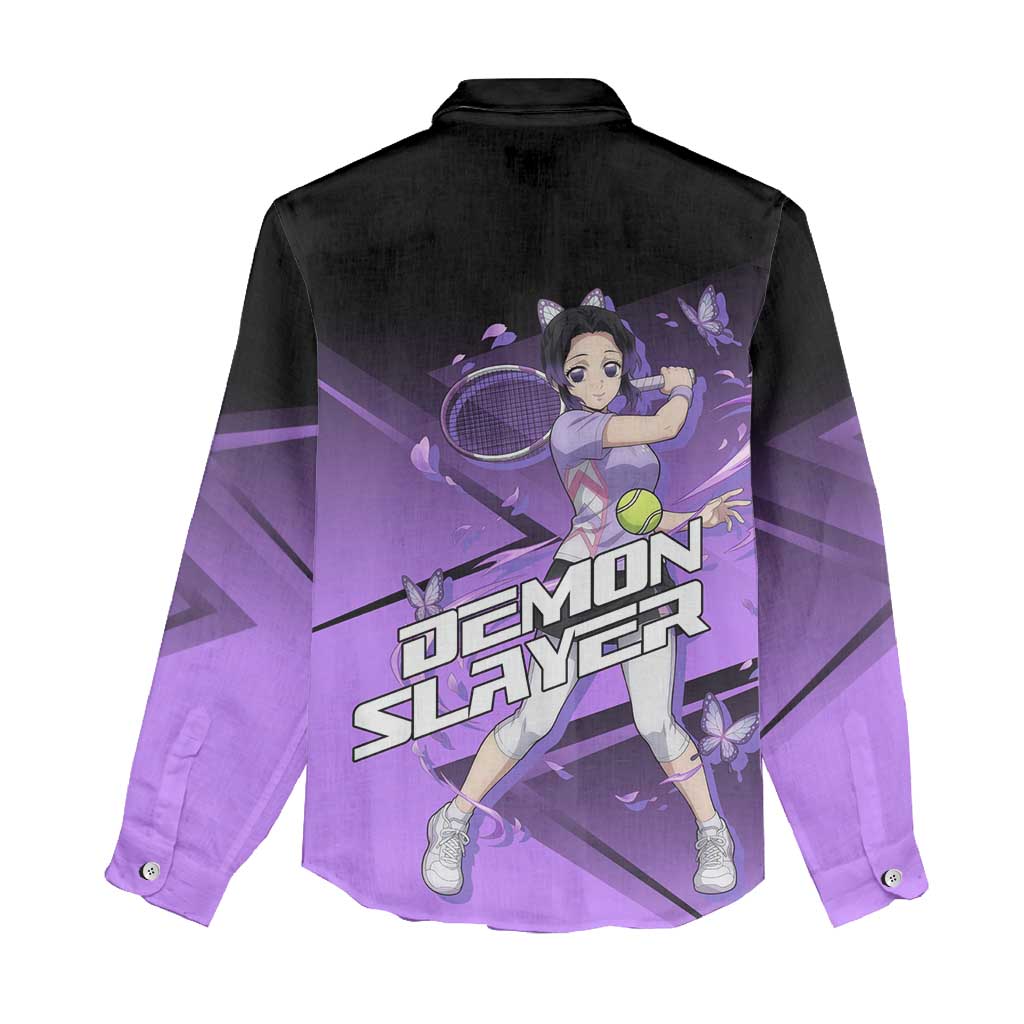 Shinobu Kocho Insect Rally Women Casual Shirt Sporty Anime Mashup Style