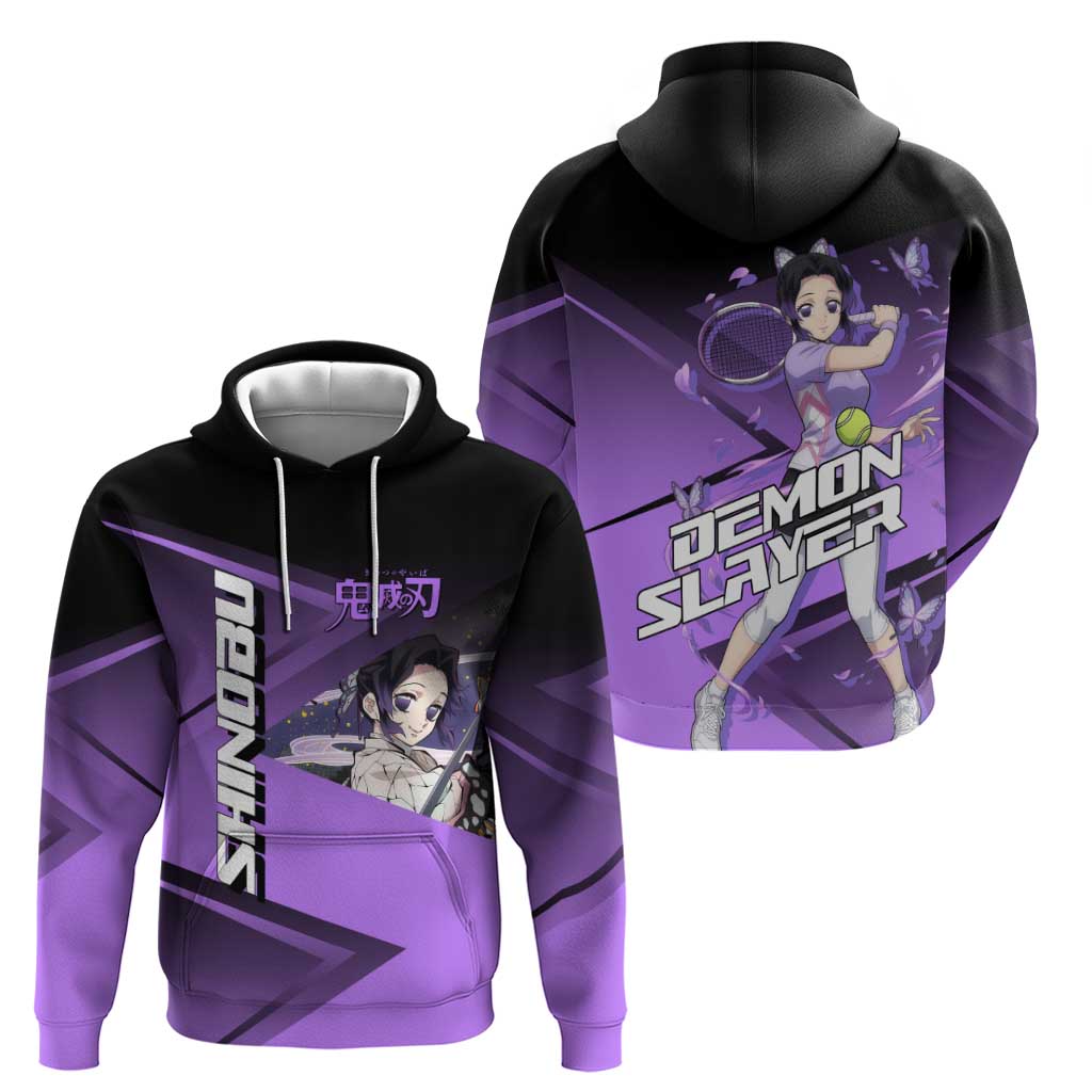 Shinobu Kocho Insect Rally Zip Hoodie Sporty Anime Mashup Style