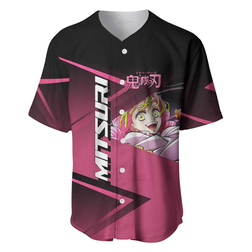 Mitsuri Kanroji Love Volley Baseball Jersey Sporty Anime Mashup Style