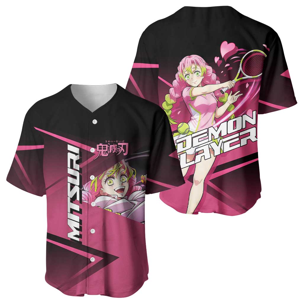 Mitsuri Kanroji Love Volley Baseball Jersey Sporty Anime Mashup Style