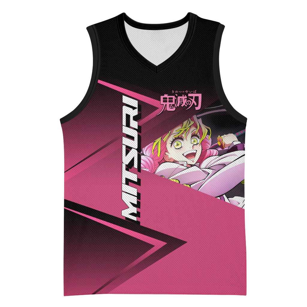 Mitsuri Kanroji Love Volley Basketball Jersey Sporty Anime Mashup Style