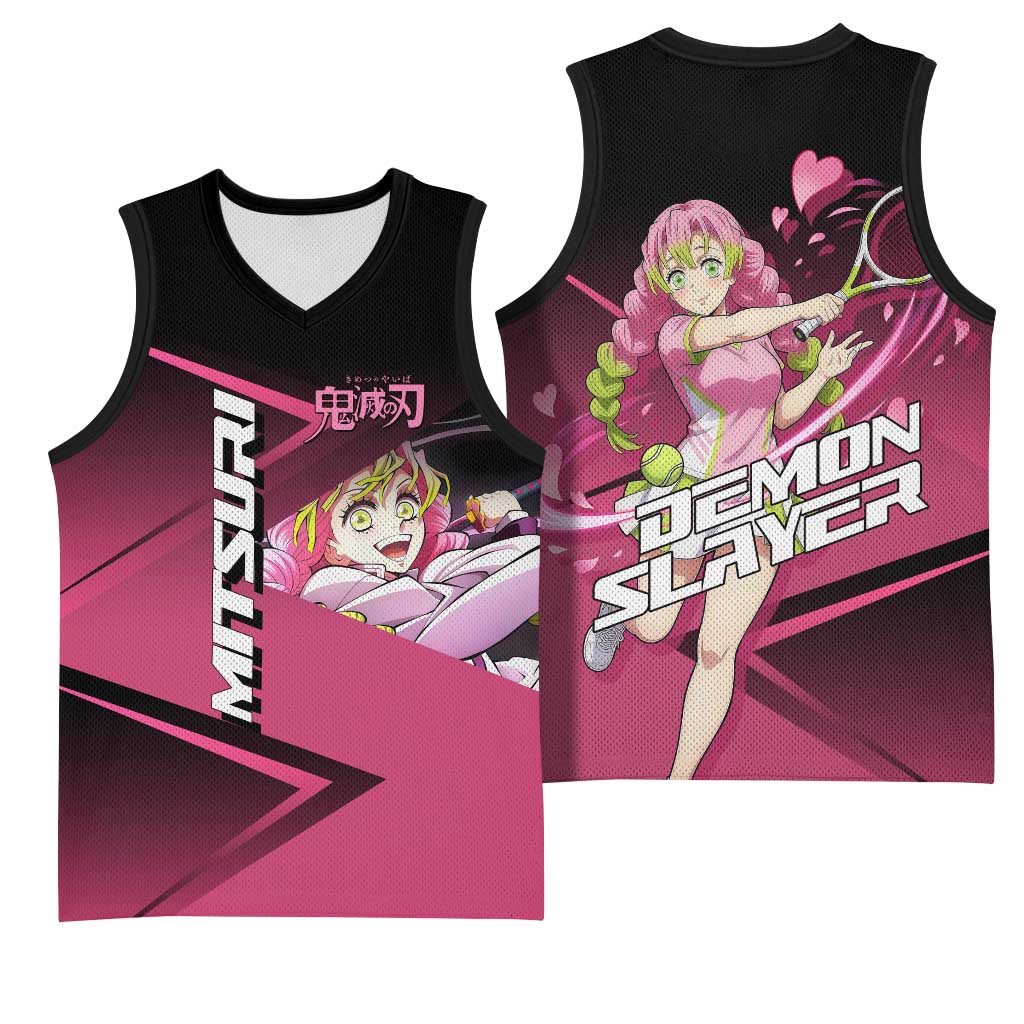 Mitsuri Kanroji Love Volley Basketball Jersey Sporty Anime Mashup Style