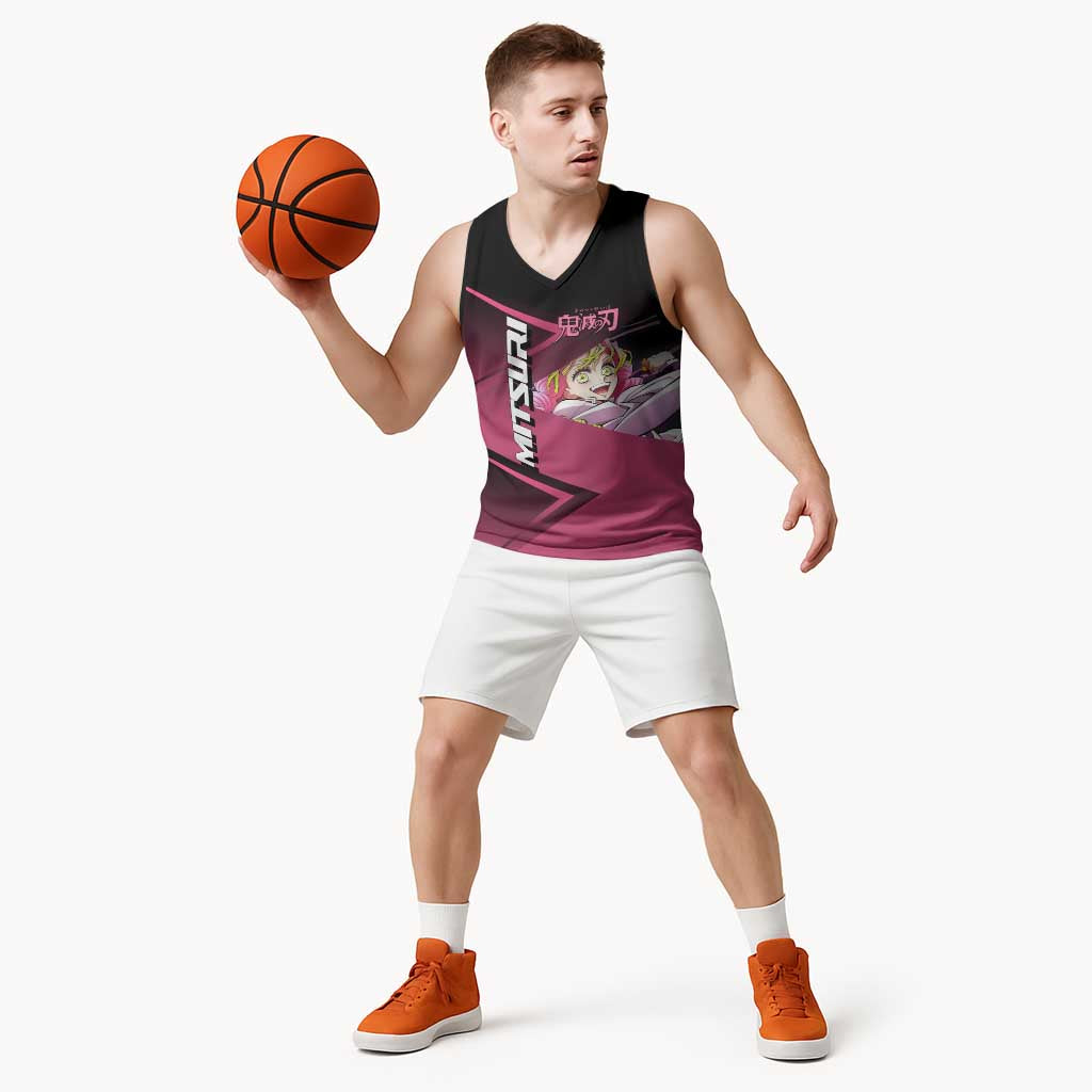 Mitsuri Kanroji Love Volley Basketball Jersey Sporty Anime Mashup Style