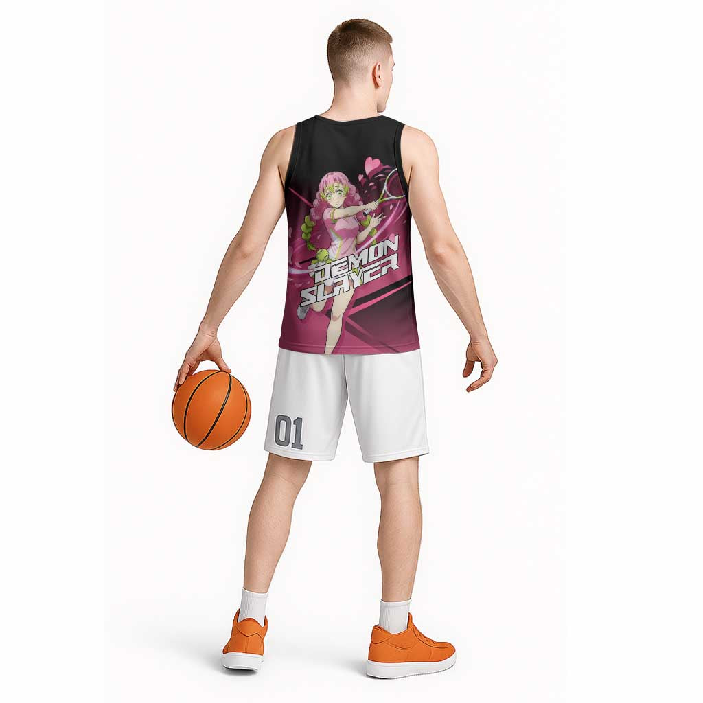 Mitsuri Kanroji Love Volley Basketball Jersey Sporty Anime Mashup Style