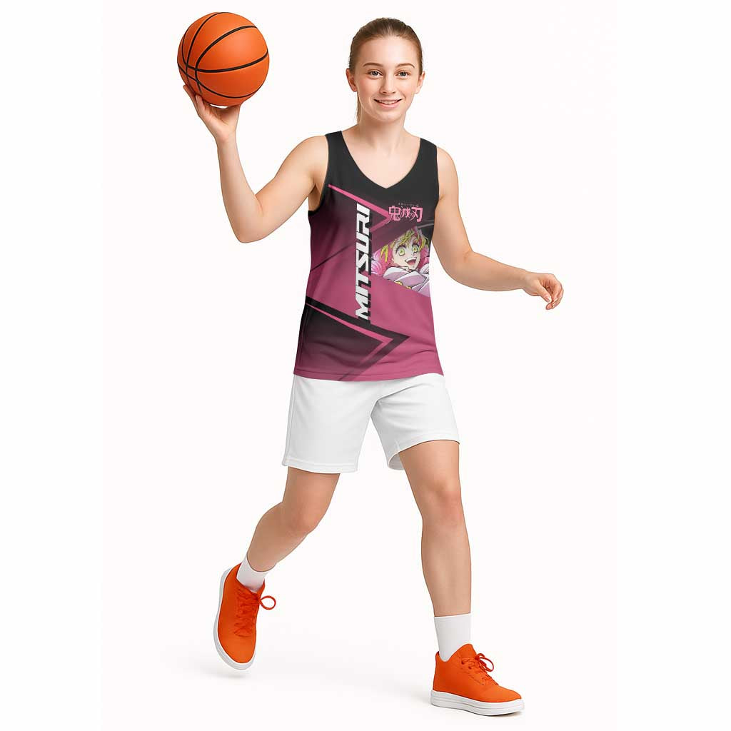 Mitsuri Kanroji Love Volley Basketball Jersey Sporty Anime Mashup Style