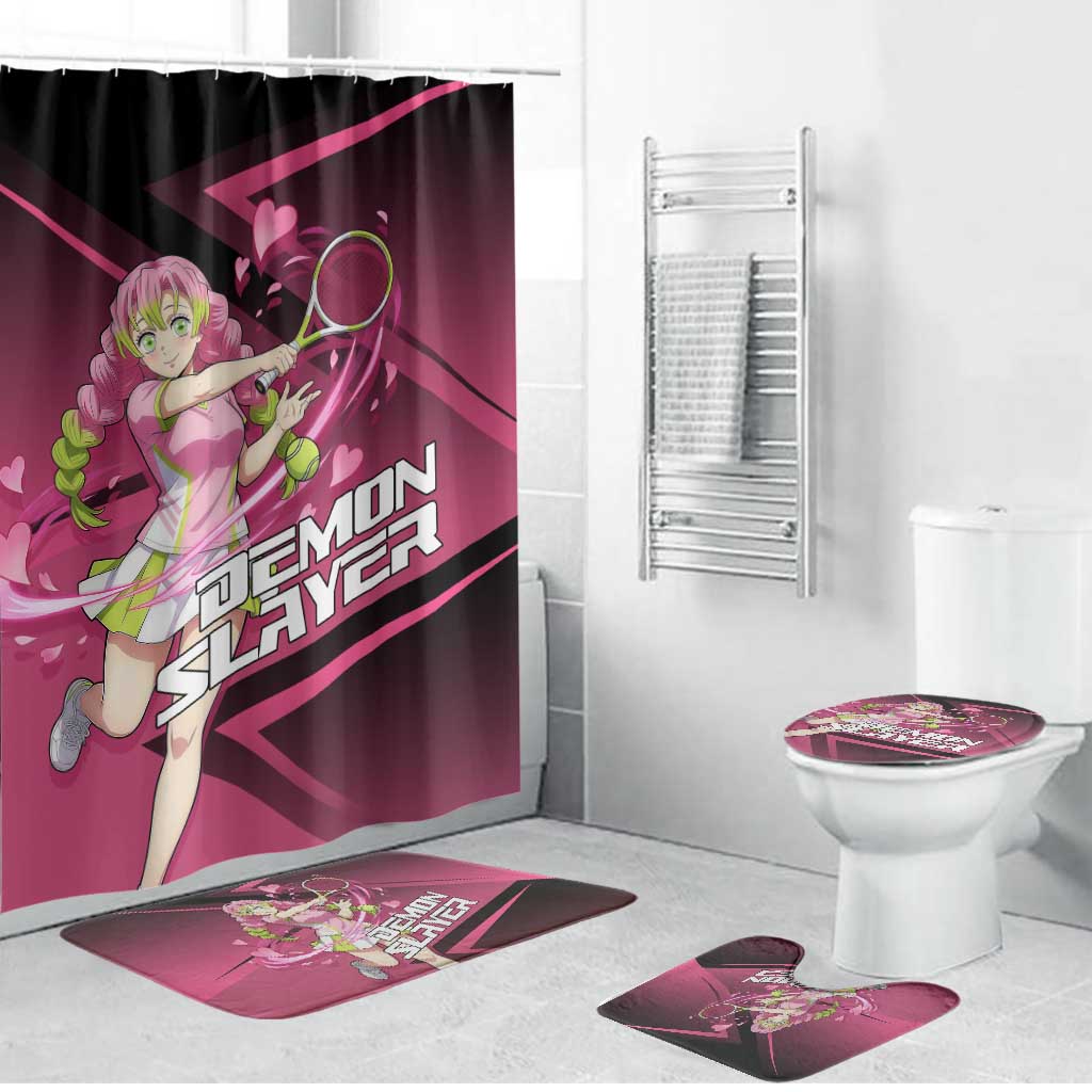 Mitsuri Kanroji Love Volley Bathroom Set Sporty Anime Mashup Style