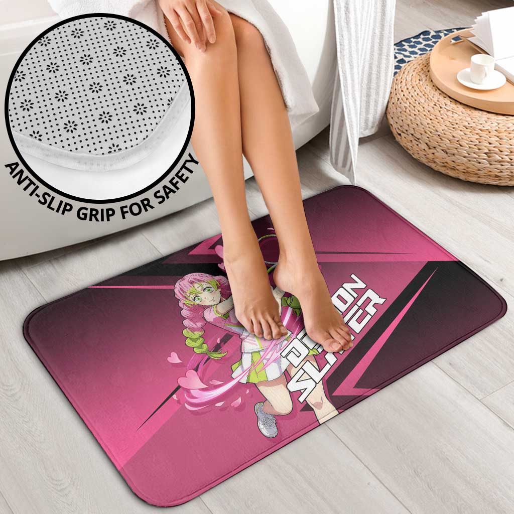 Mitsuri Kanroji Love Volley Bathroom Set Sporty Anime Mashup Style