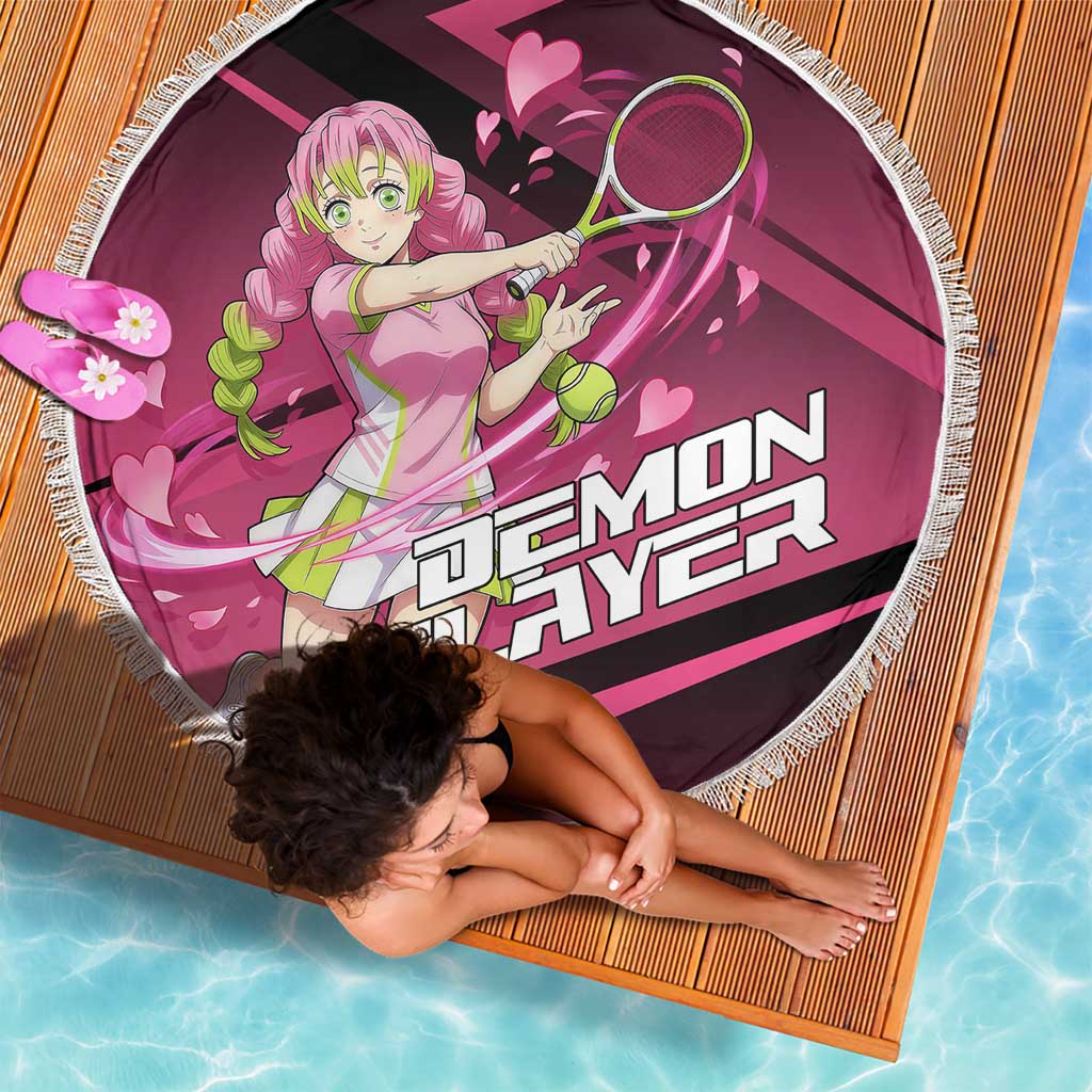 Mitsuri Kanroji Love Volley Beach Blanket Sporty Anime Mashup Style