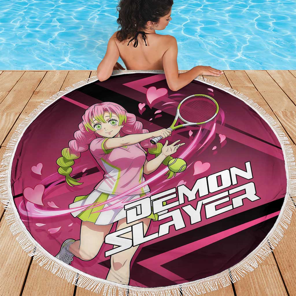 Mitsuri Kanroji Love Volley Beach Blanket Sporty Anime Mashup Style