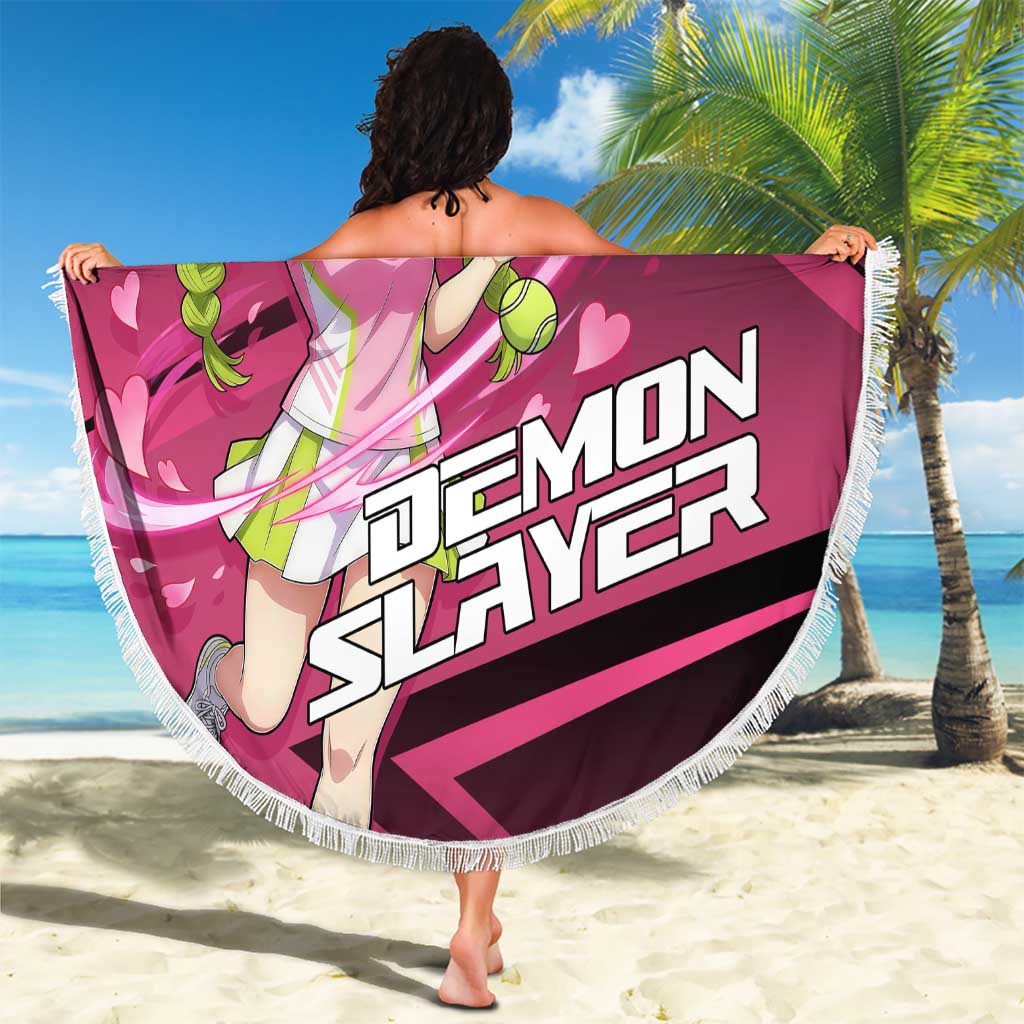 Mitsuri Kanroji Love Volley Beach Blanket Sporty Anime Mashup Style