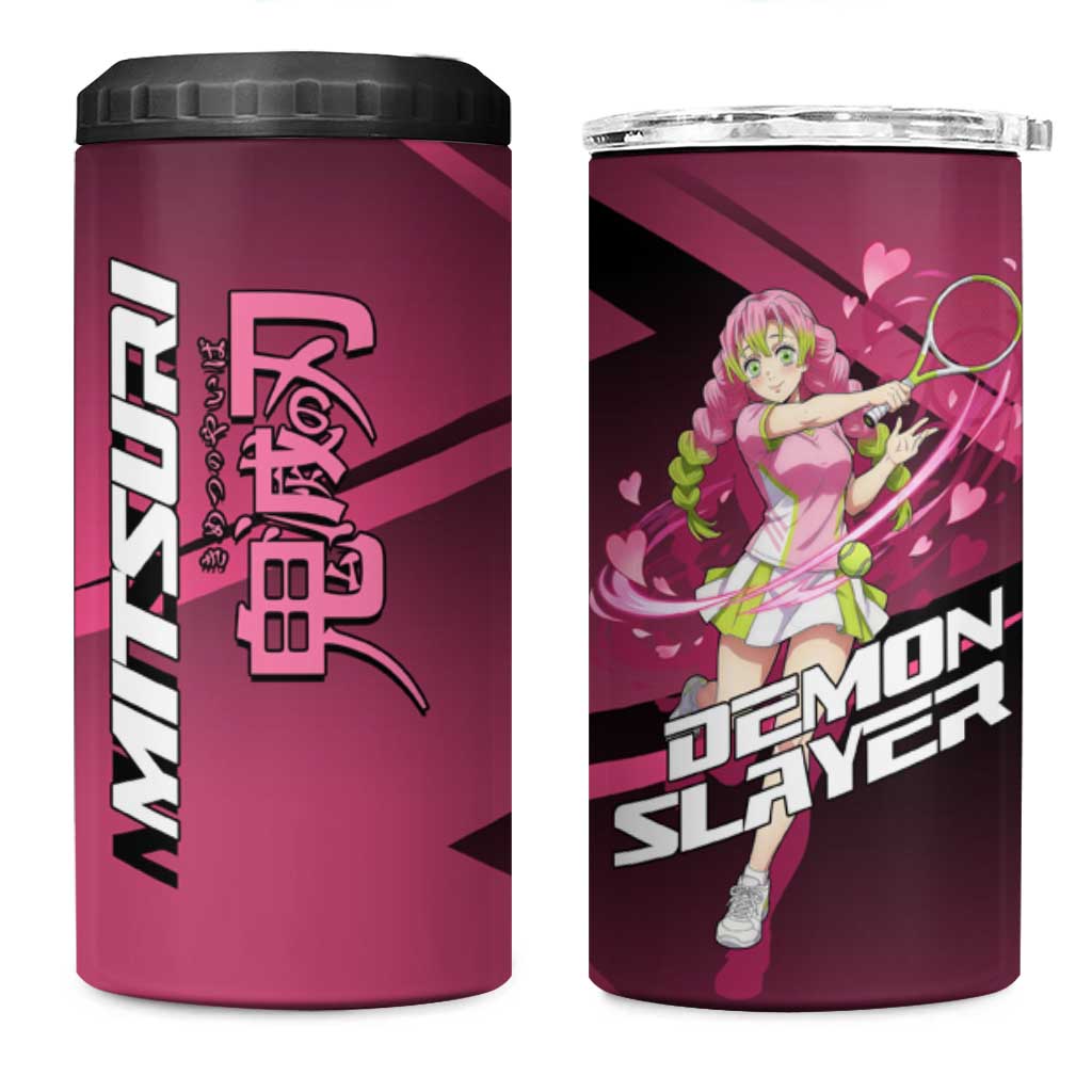 Mitsuri Kanroji Love Volley 4 in 1 Can Cooler Tumbler Sporty Anime Mashup Style