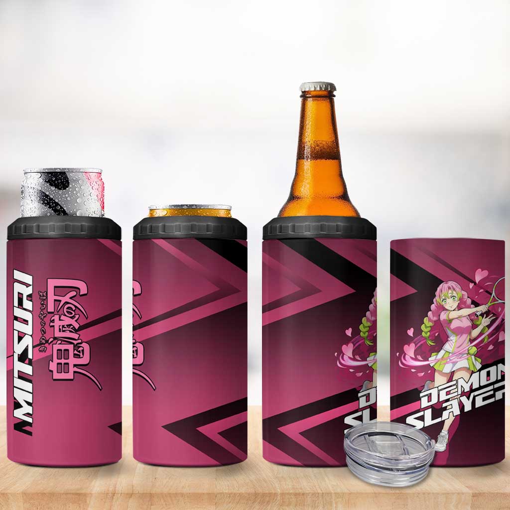 Mitsuri Kanroji Love Volley 4 in 1 Can Cooler Tumbler Sporty Anime Mashup Style