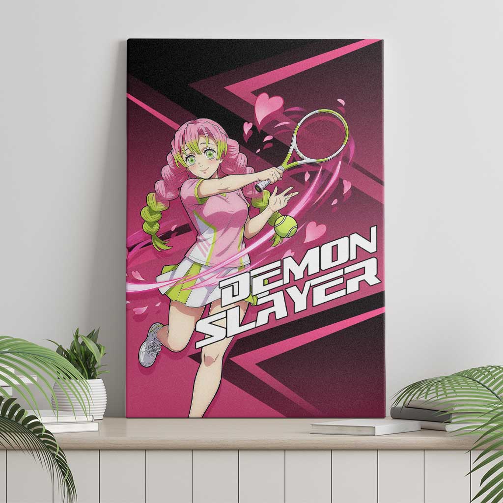 Mitsuri Kanroji Love Volley Canvas Wall Art Sporty Anime Mashup Style