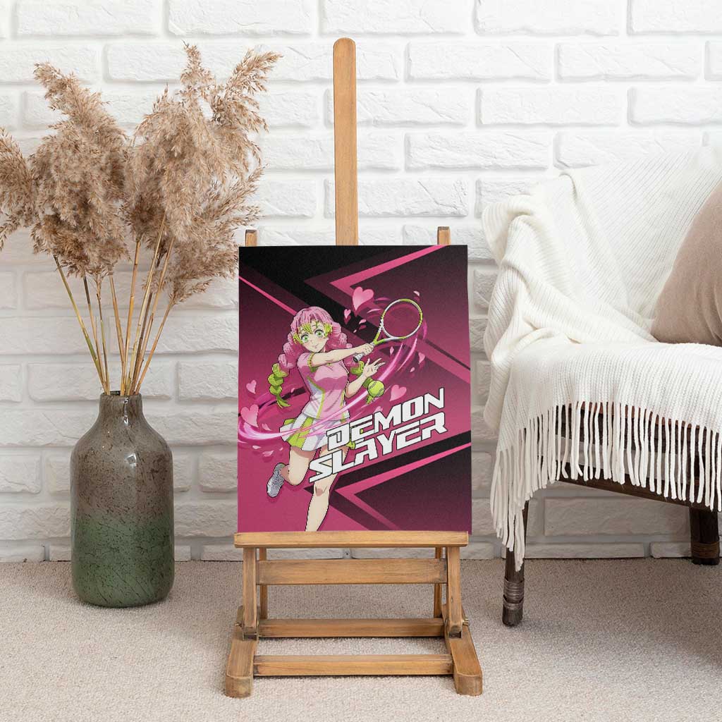 Mitsuri Kanroji Love Volley Canvas Wall Art Sporty Anime Mashup Style