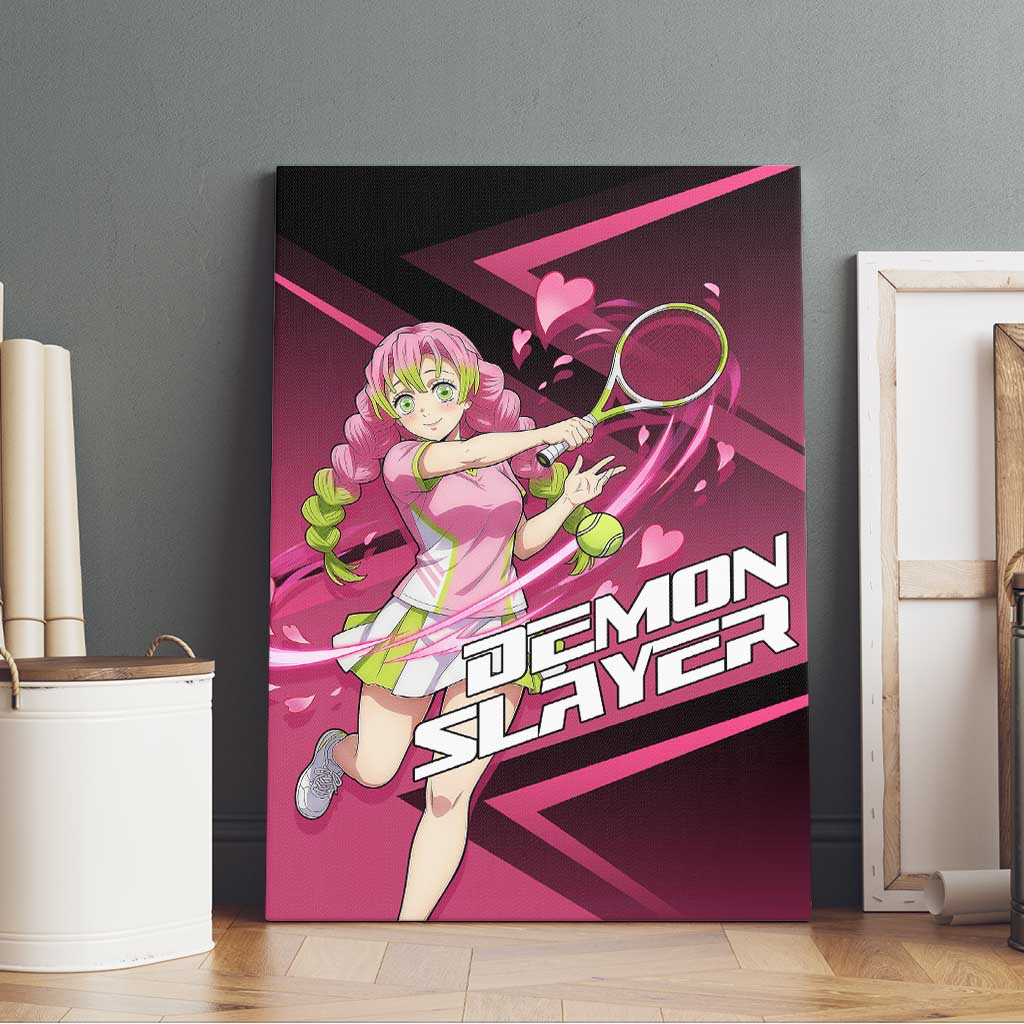 Mitsuri Kanroji Love Volley Canvas Wall Art Sporty Anime Mashup Style