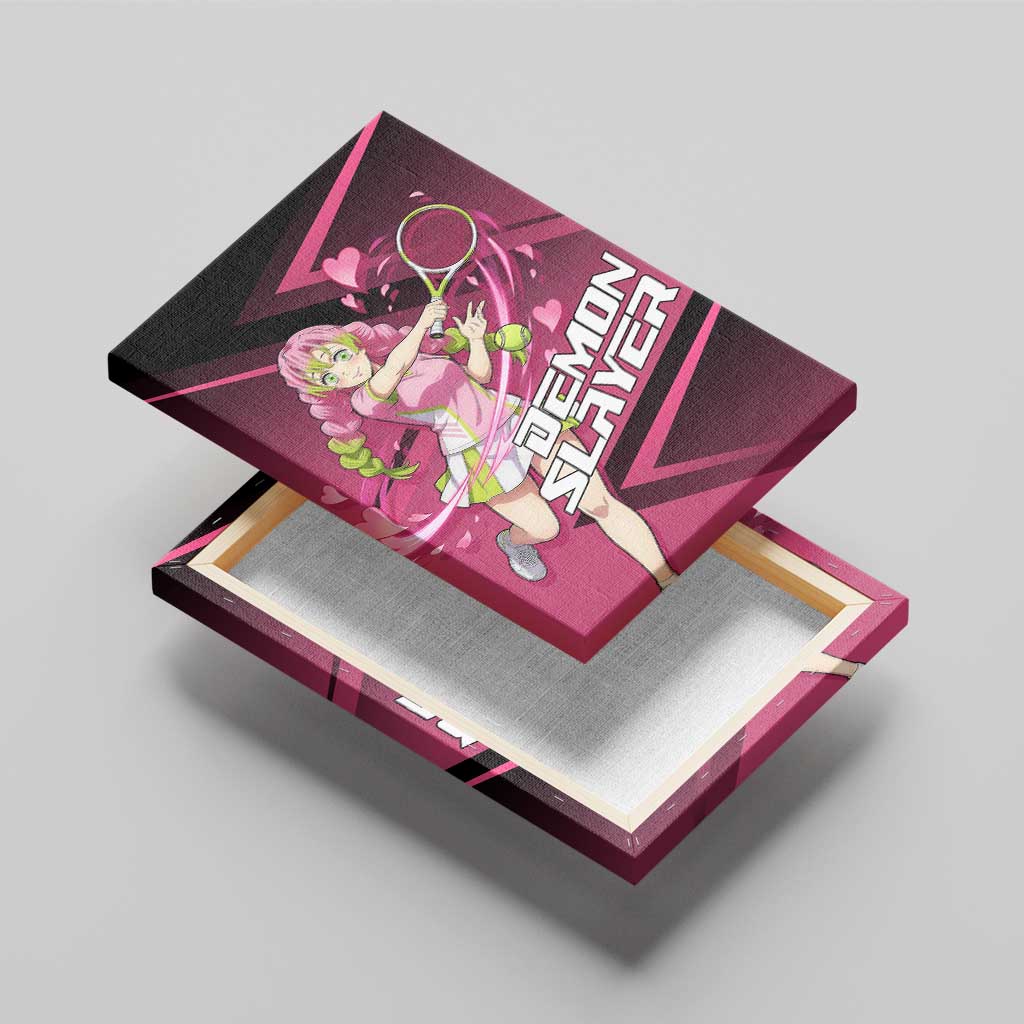 Mitsuri Kanroji Love Volley Canvas Wall Art Sporty Anime Mashup Style