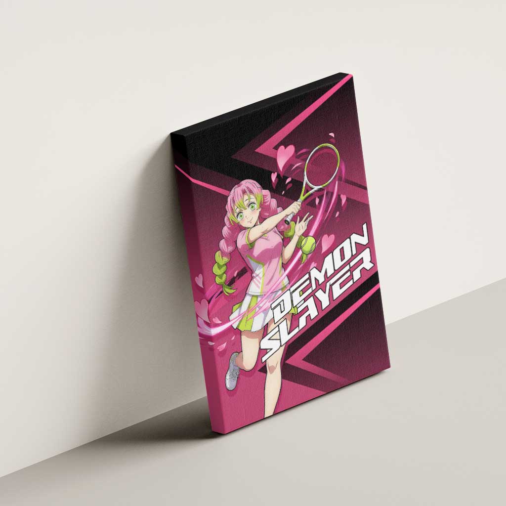 Mitsuri Kanroji Love Volley Canvas Wall Art Sporty Anime Mashup Style