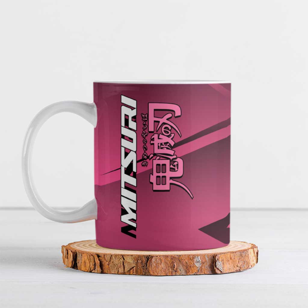 Mitsuri Kanroji Love Volley Ceramic Mug Sporty Anime Mashup Style