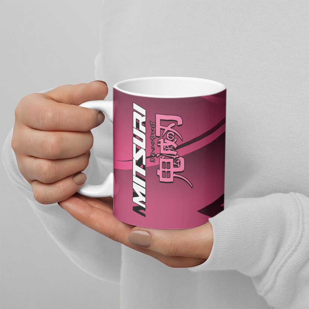 Mitsuri Kanroji Love Volley Ceramic Mug Sporty Anime Mashup Style