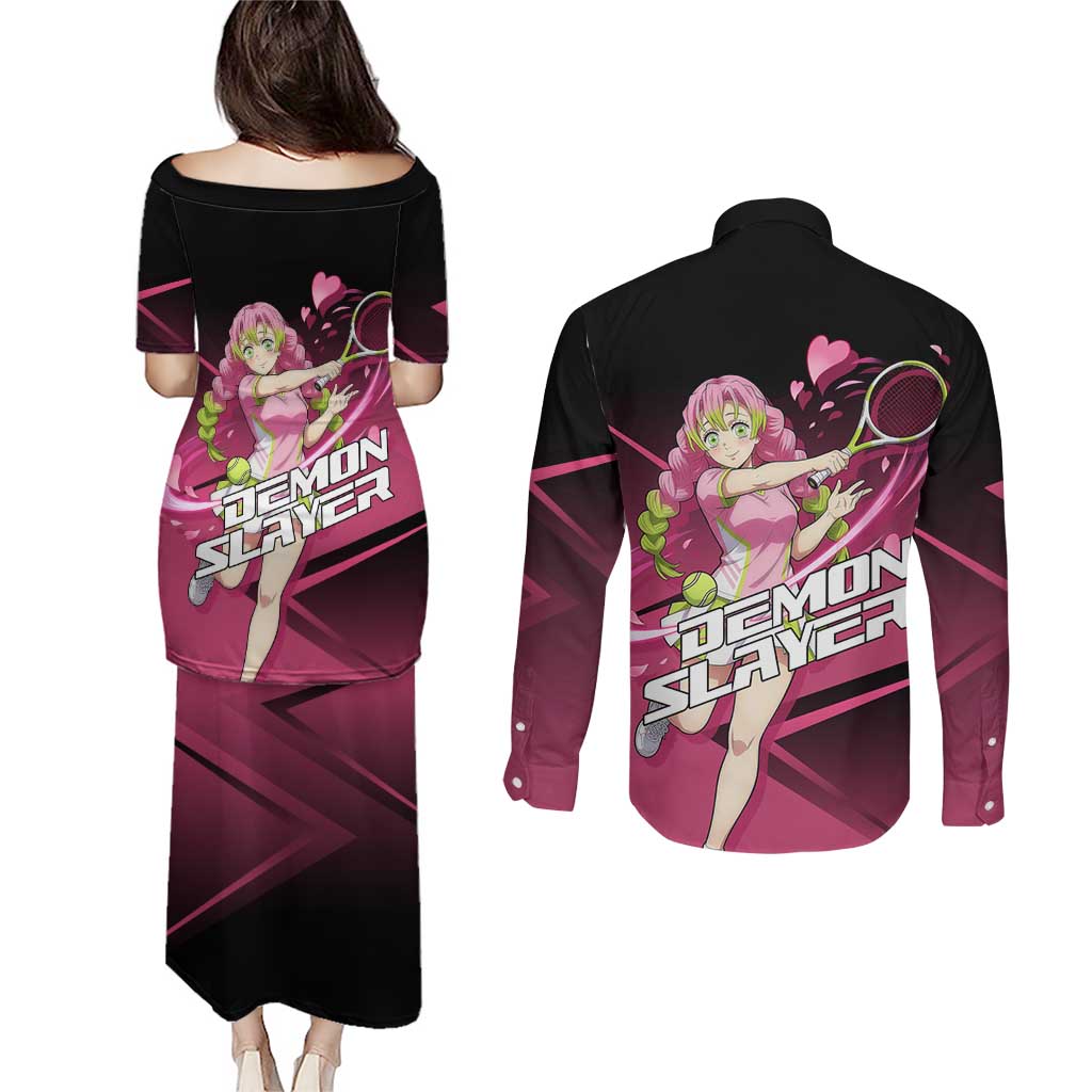 Mitsuri Kanroji Love Volley Couples Matching Puletasi and Long Sleeve Button Shirt Sporty Anime Mashup Style