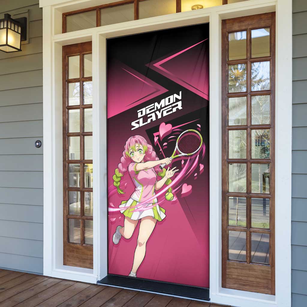 Mitsuri Kanroji Love Volley Door Cover Sporty Anime Mashup Style