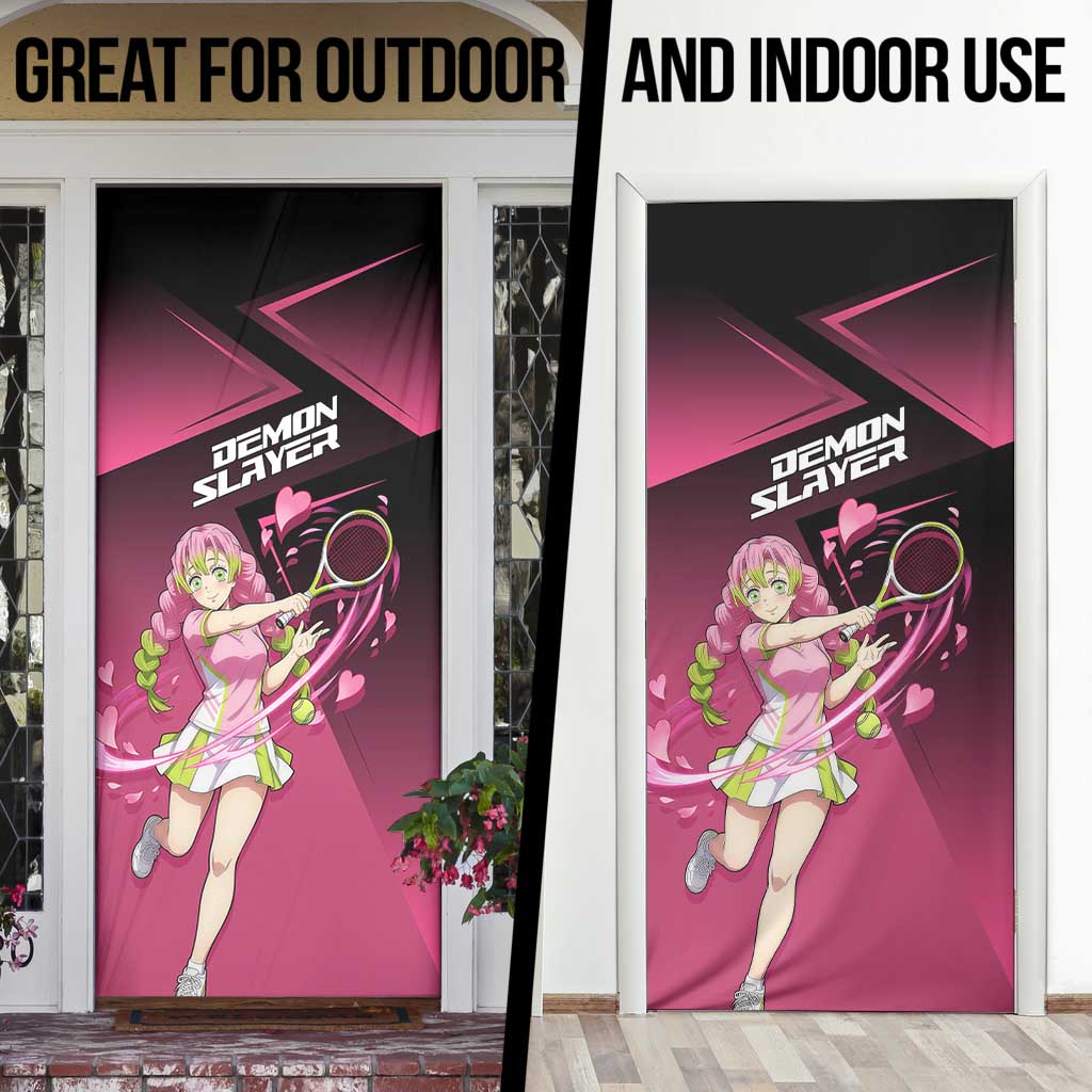 Mitsuri Kanroji Love Volley Door Cover Sporty Anime Mashup Style
