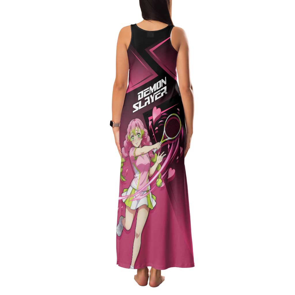Mitsuri Kanroji Love Volley Family Matching Tank Maxi Dress and Hawaiian Shirt Sporty Anime Mashup Style