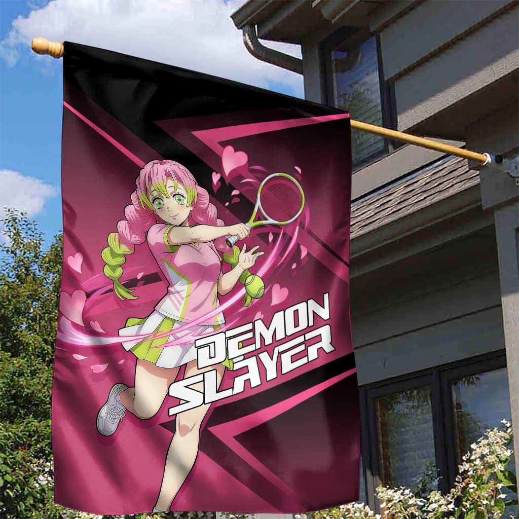 Mitsuri Kanroji Love Volley Garden Flag Sporty Anime Mashup Style